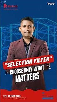 How to Use Selection Filter Tool in Tekla Structures | Tekla Detailing Tips