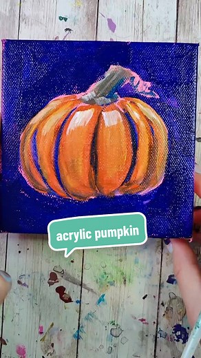 Quick Acrylic Pumpkin Painting Tutorial
