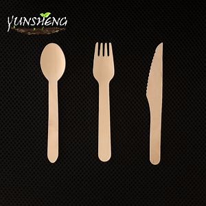 [Hot Item] Biodegradable Disposable Wooden Cutlery Eco-Friendly Compostable