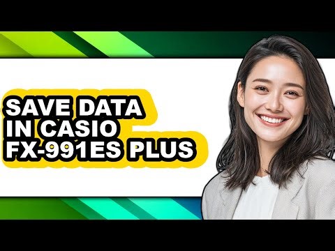 How to Save Data in Casio Fx-991es Plus (easy Method)