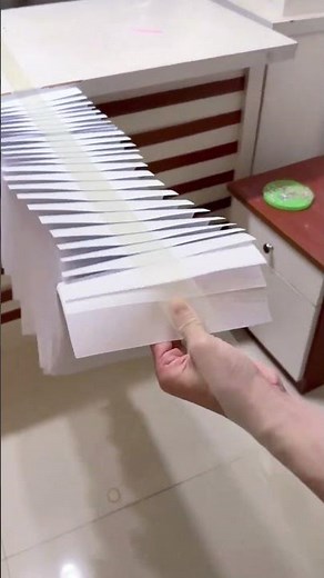 Sticking paper on long adhesive #sticking #paper #adhesive #shorts