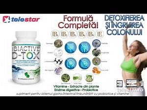 Dual BiActive D-Tox - supliment pentru sistemul gastro-intestinal cu probiotice si vitamine