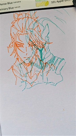 Red and Blue Drawing 3D Glasses-Igris / Tusk / Iron