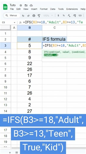 Google Sheets IFS Function Explained Simply #excel #usa #googlesheets