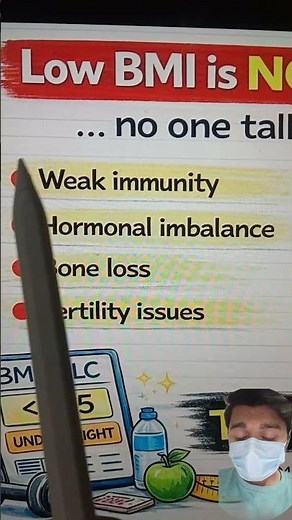 BMI Categories Explained | Why Low BMI Is Dangerous #bmi #health