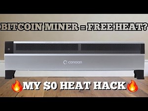 Heating my home FOR FREE with Bitcoin miners! Canaan Avalon Mini 3 Setup & Testing!