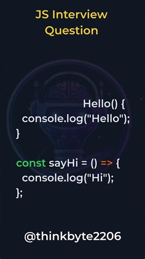 Day 6 JavaScript Interview Question ⚡ Function vs Arrow Hoisting 🤯 #shorts