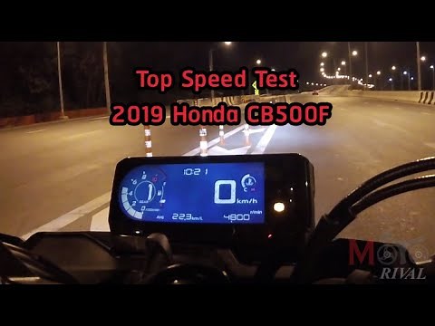 Top Speed Test 2019 Honda CB500F (All New Honda 500 Series) by MotoRival