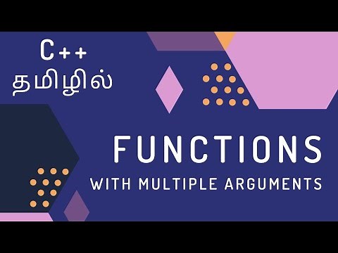 C++ Programming - 10 | Multiple Arguments in Functions | Tamil