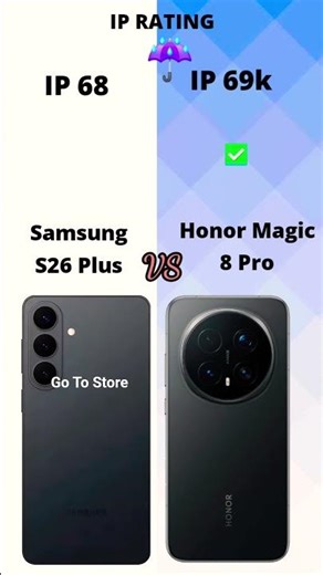 Samsung Galaxy S26 Plus vs Honor Magic 8 Pro