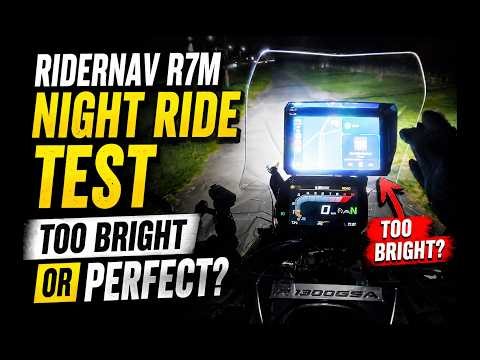 RiderNav R7M Night Ride Test on R1300GSA – Too Bright or Perfect?