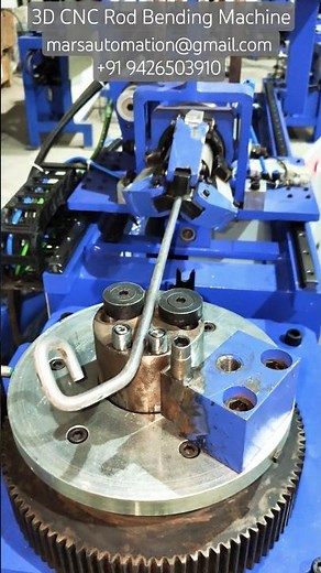 3D CNC Rod Bending Machine, Automatic Rod Bending, 12mm Rod CNC Bending #cncbending #wireworks #cnc