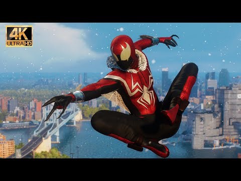 Night-Spider Suit (ALL STYLES) - Marvel’s Spider-Man 2 Free Roam Gameplay (4K60FPS)