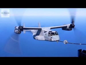 KC-130 Aerial Refueling Mission With V-22 Ospreys