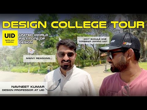 Exploring lush green campus of @Unitedidesign (UID-Design College) Ft.Navneet K -TAD Design Prof.