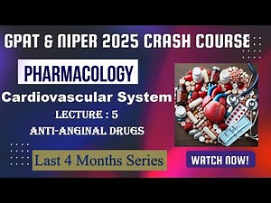 13 Anti-anginal Drugs -Drugs used in Treatment of Angina Pectoris | Lecture -5 | PHARMOCOLOGY |