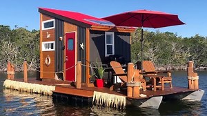 4.2K views · 138 reactions | The Happy Crabby - Floating Tiny Home Paradise In Florida | Tiny Homes | Facebook