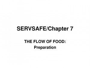 SERVSAFE/Chapter 7 - SlideServe