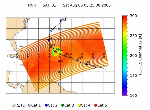 Ralf Bennartz analyzing first remote sensing data from NASA’s CubeSat TROPICS mission