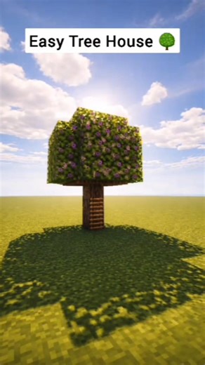 How to Build Easy Tree House in Minecraft 🌳🏡