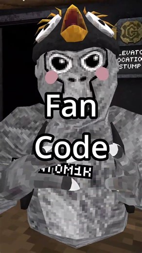 Day 1 Of Joining My Fan code! (Gorilla Tag)