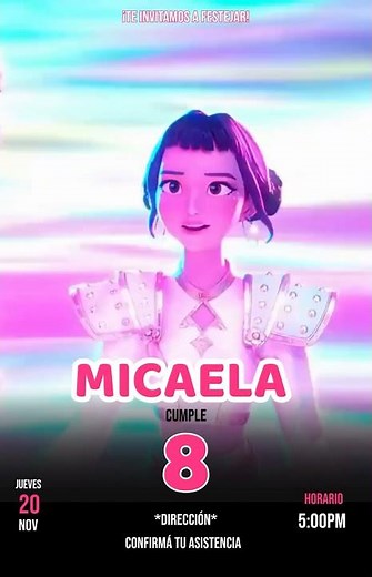 Invitación digital temática Guerreras Kpop 🎉 💜