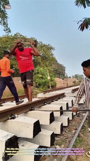 Installing Railway Track Fasteners: A Day in the Life of a Railroad Worker 🛤️🔨
