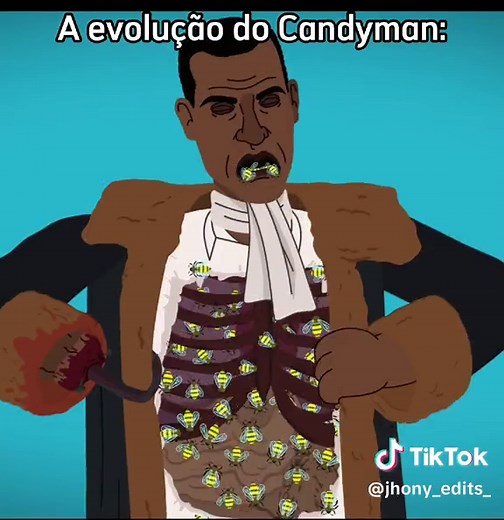 Candyman evolution Criador da animação: Tell It Animated #evolução #evolution #animação #animation #terror #horror #sobrenatural #supernatural #1992 #candyman #film #filme