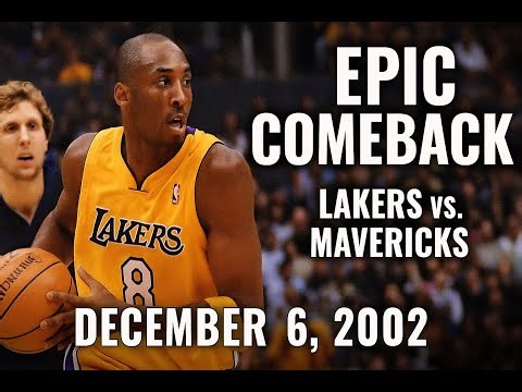 12/06/2002 Dallas Mavericks vs. Los Angeles Lakers Kobe Bryant Full game