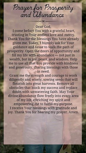 Prayer for Prosperity and Abundance ||✝️Don't Skip This prayer ✝️ #PrayerforProsperity