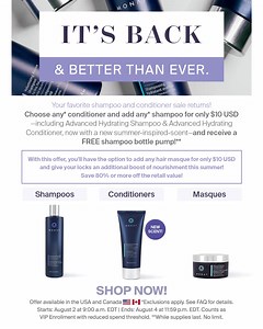 21K views · 295 reactions | Your favorite shampoo and conditioner sale returns and it's better than ever! Shop now: https://mymonat.com/shop | MONAT | Facebook