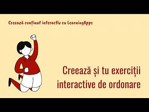 Crearea unui exercițiu de ordonare simplă cu LearningApps