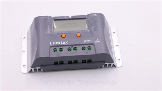 Lumiax Mppt Solar Charge Controller 10A Controle 12V Support 130W Solar System Panel Battery Lithium