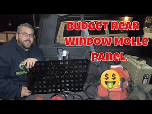 Rear Window Molle Panel Install From Barnes4WD In A Jeep Cherokee XJ