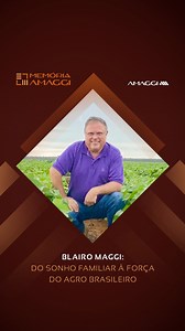 Na Memória AMAGGI de hoje, revisitamos a história de Blairo Maggi, um dos fundadores da companhia e parte essencial dessa trajetória que começou em família e se transformou em uma das maiores forças do agronegócio brasileiro. 🌱 Líder visionário, Blairo ajudou a transformar sonhos em conquistas, sempre guiado pelo trabalho e pelo olhar voltado para o futuro. Uma história que continua nos inspirando. #AMAGGI #MemóriaAMAGGI #Agronegócio #Inovação #PraTodosVerem Post em formato de vídeo. O vídeo co