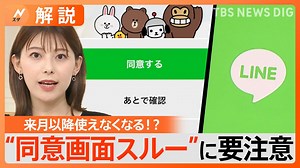 11月以降LINEが使えなくなる？“同意画面スルー”に要注意、確認するには？【Nスタ解説】 | TBS NEWS DIG Powered by JNN