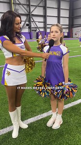 51K views · 914 reactions | Our Junior Cheerleaders and Flag Runners are back on the field for a special halftime performance at the Texans vs. Vikings game next Saturday! 朗 We pulled this Q&A with last year’s Juniors from the vault as we get ready for Junior Cheer Week kicking off Tuesday! Thank you to The Line Up for the “so slay” uniforms!  | Minnesota Vikings Cheerleaders | Facebook