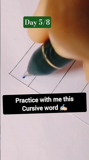 10 Letter Word for Cursive Practice | #handwriting #cursivewriting