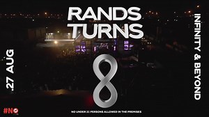 Since our inception August, 2015, Rands Cape Town has firmly established itself as an iconic destination for locals and visitors alike, known for its vibrant atmosphere, top-notch hospitality, and unparalleled entertainment offerings. Rands Cape Town encourages everyone to join in this momentous occasion, celebrating not only the venue's journey but also the artistic essence of Cape Town itself. We are always grateful for the support and on this 8th birthday celebration, Let’s take it to INFINIT