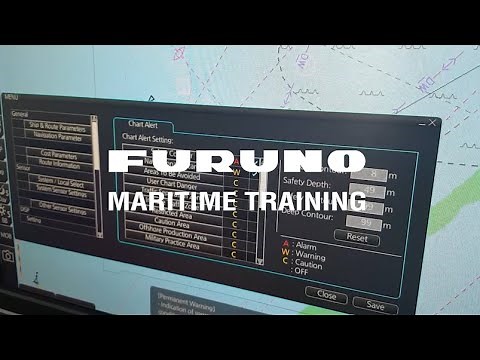 How to set up ECDIS chart alerts during monitoring | FURUNO ECDIS tutorial |