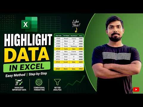 How to Highlight Data in Excel Dynamically (Easy Trick)