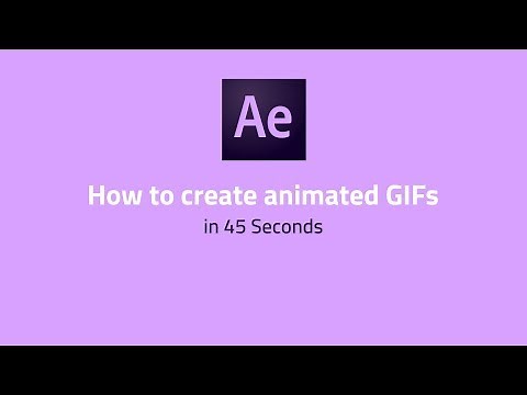 How to create Gif in After Effects
