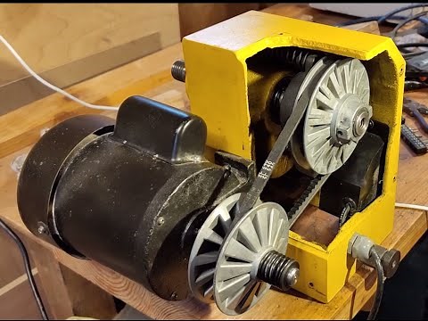 Change Headstock bearings, belt & pulleys on Variable Speed Wood Lathe