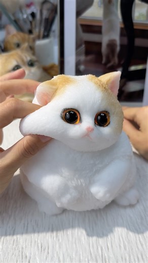 With those chubby cheeks! #squishy #cat #cute #cutecat #diy #handmade #custom