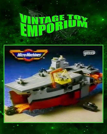 1988 Micro Machines Aircraft Carrier Toy Commercial by Galoob | Vintage Toy Emporium