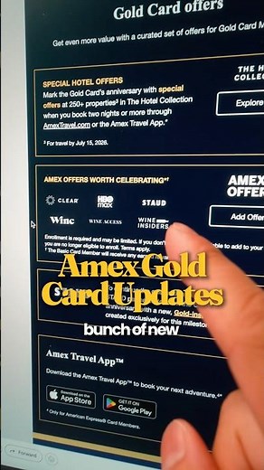 Amex Gold Amex Offers that were added today for for its 60th Anniversary