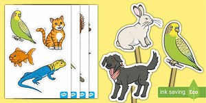 Pet Animal Stick Puppets