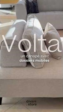 Volta, canapé modulable avec dossiers amovibles | divani.store