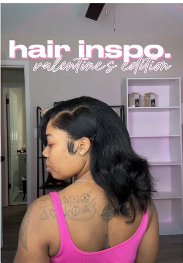 Heart Shaped Side Part Hairstyle for Valentine’s Day