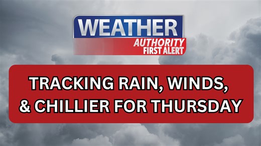FIRST ALERT: Storm #2 moves in Thursday bringing more rain plus winds and chillier temps
